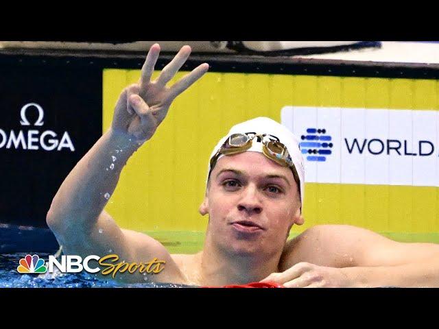 Marchand claims third Worlds gold, threatens Lochte's world record in 200 IM | NBC Sports