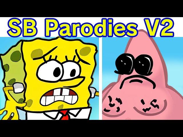 Friday Night Funkin' VS Spongebob Parodies V2 FULL WEEK + References (FNF Mod/Spongebob Squarepants)