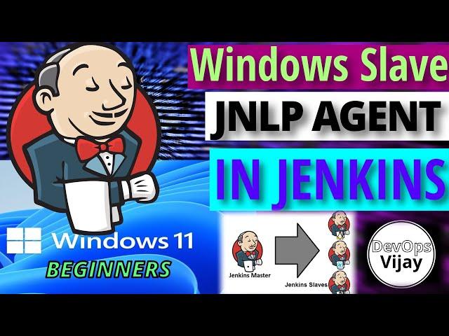 How to Setup Jenkins Master Slave Agent in Windows 11 Using JNLP ? | EP 06 | Jenkins Agent Tutorial