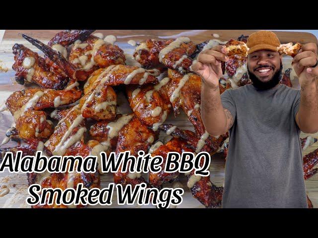 Alabama White BBQ Smoked Wings #mealsbyaldenb #recipe