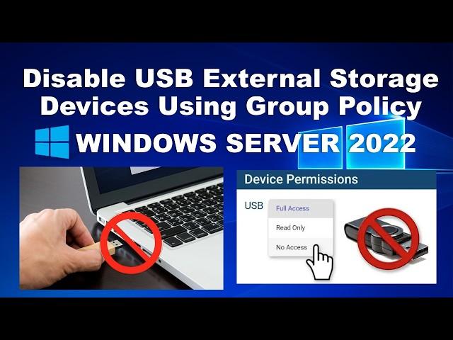 How to disable USB external storage devices using Group Policy