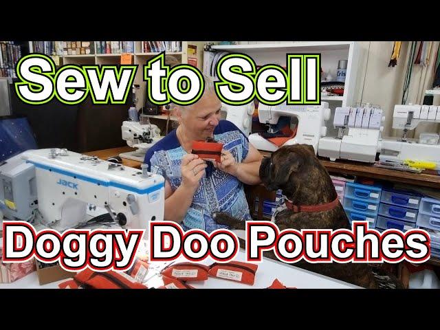 Sew To Sell Puppy Poop Pouches DIY Doggy Doo bags. Simple to make. A great fabric scrap buster