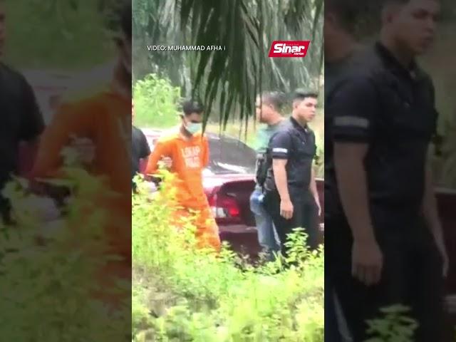 Polis bawa suspek kes bunuh Nur Farah ke lokasi kejadian