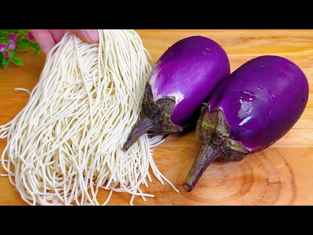 Eggplant and noodles are a perfect match, they are so satisfying and even more fragrant than meat,