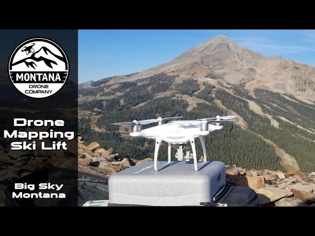 Drone Mapping a Skiing Chair Lift in Big Sky MT | Montana Drone Company