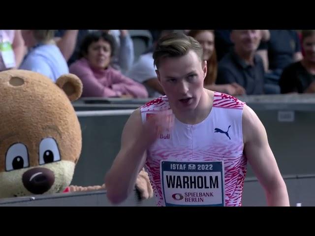 Karsten Warholm DOMINATES 2022 Berlin Continental Tour 400m Hurdles