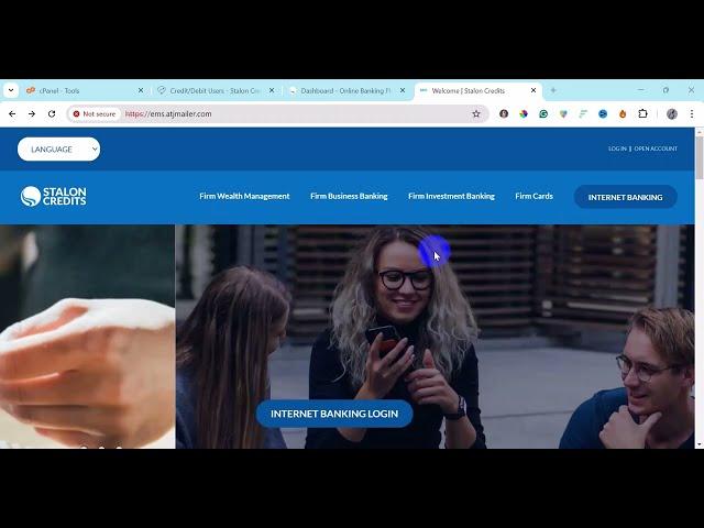 Online banking demo - setup your own online banking website