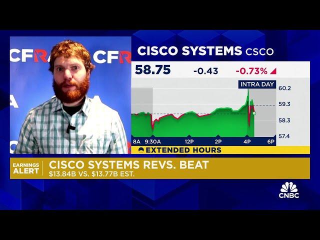 CFRA's Keith Snyder weighs in on Cisco's earnings