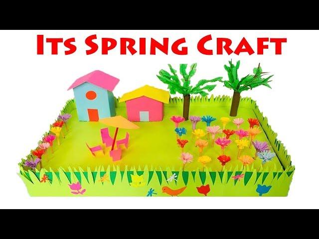 Spring Season 3D Model For School Project Ideas | Spring Season Paper Crafts for School Kids | #18