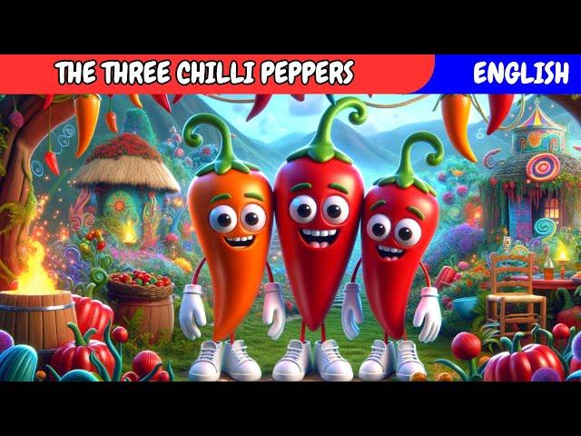 THREE LITTLE CHILI PEPPERS -  ( 3 Little Pigs version) | Bedtime Stories for Kids