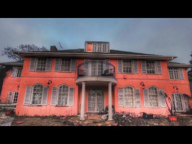 THE ABANDONED £4M PINK MANSION! . THE OWNERS JUST VANISHED……