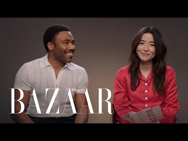 Donald Glover & Maya Erskine Test How Well They Know Each Other | All About Me | Harper's BAZAAR