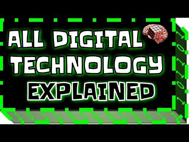 Digital Technology, Explained Visually for beginners, including Hardware, Software, Networks, Apps