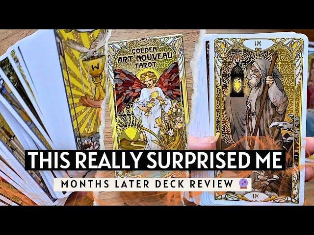 a deck I didn't think I'd like ️ Golden Art Nouveau Tarot Deck Review