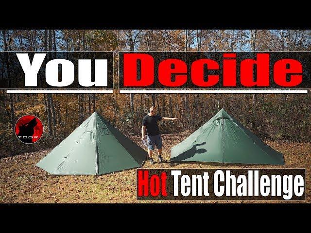 Redo - Budget Hot Tent Challenge - Vote Now! - You Select The Tent - Part 1