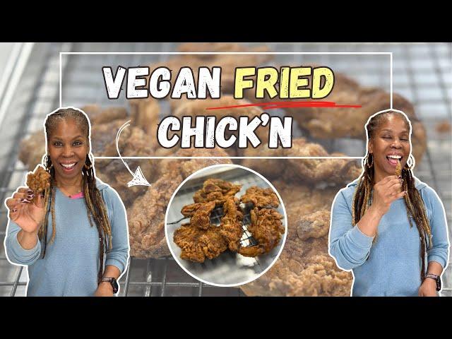 VEGAN FRIED CHICKEN | How To Make Mushrooms Taste Like Chicken | Fried & Air-fry Recipe