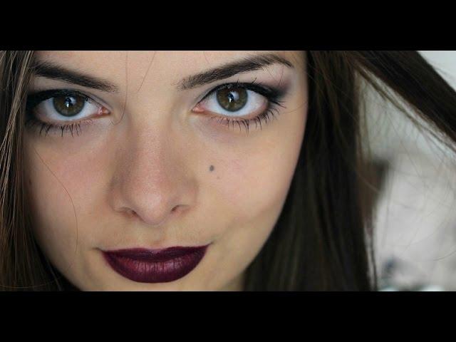 Edgy Autumn Makeup | Dark Lipstick