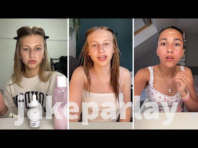 Makeup Tutorial Tiktok Compilation - GRWM  ( Get Ready With Me ) ️(Skincare, Makeup, Outfits) 770