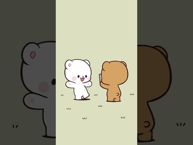 Pose!  #shorts #milkmocha #milkandmocha #milkmochabear #bears #animation #cuteanimation