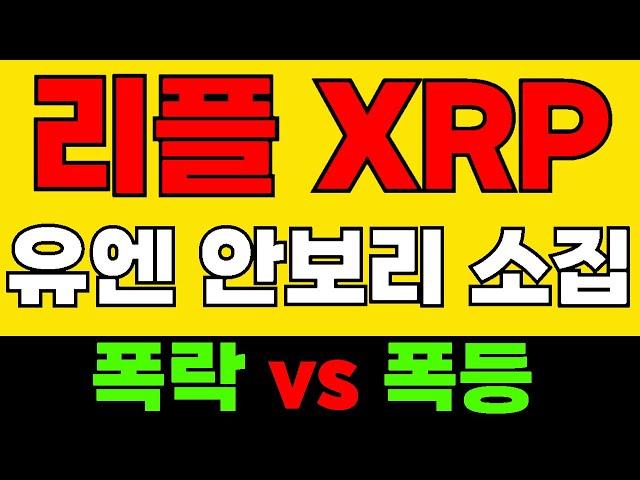 리플 XRP 미국 이란폭격 안보리 소집 급반등 vs 추가급락 투표결과 주목!! 이더리움 솔라나 세이코인 솔레이어 트론