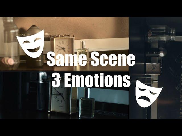 Same Scene Shot In 3 Different Emotions