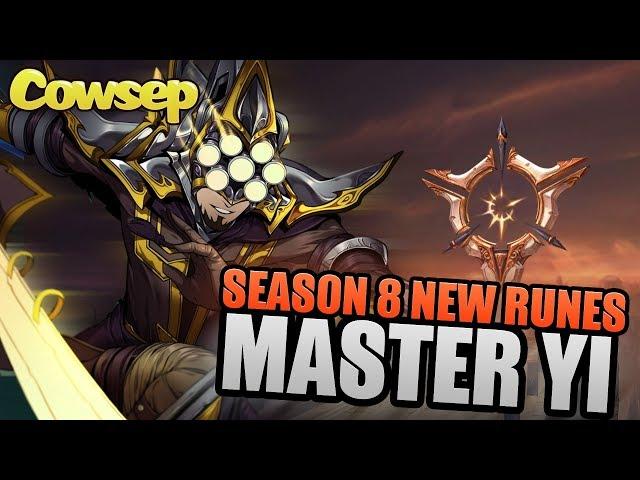 SEASON 8 MASTER YI NEW RUNES - Cowsep's Guide