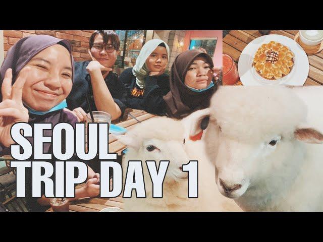 a cafe with sheeps (땡스네이쳐카페) || SEOUL TRIP DAY 1