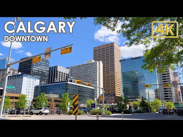 Walking in Downtown Calgary | Canada [4K]