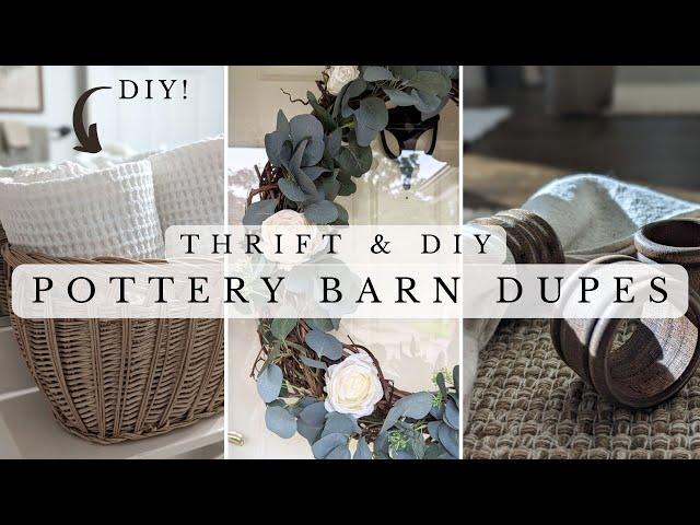 NEW Pottery Barn Dupes \ Thrift with Me for High End Home Decor \  Goodwill Thrift & DIY Decorating