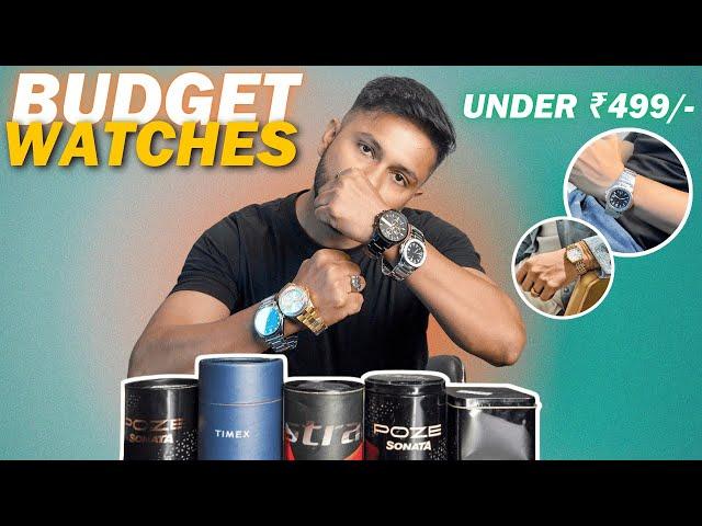 5 Best Budget Watch For Men Under Rs.500  Men Watch Haul Review 2025 | Zahid Akhtar