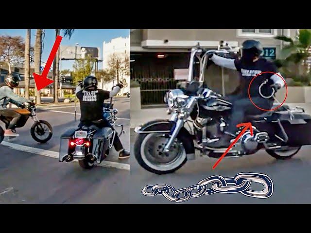 Scooty OFFENDS Hardcore Biker, Then THIS Happens | STUPID, CRAZY & ANGRY People Vs Bikers [Ep.#1005]