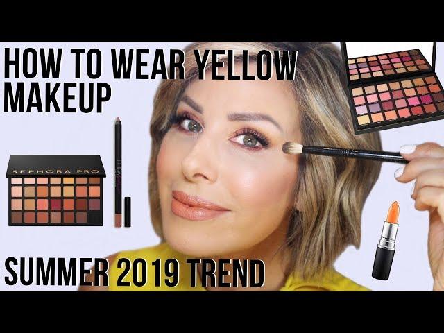 YELLOW EYE MAKEUP LOOK TUTORIAL |  Dominique Sachse