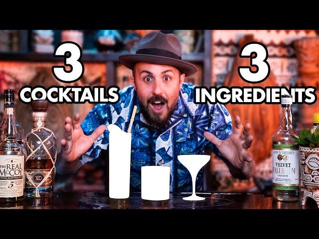 3 Cocktails / 3 Ingredients