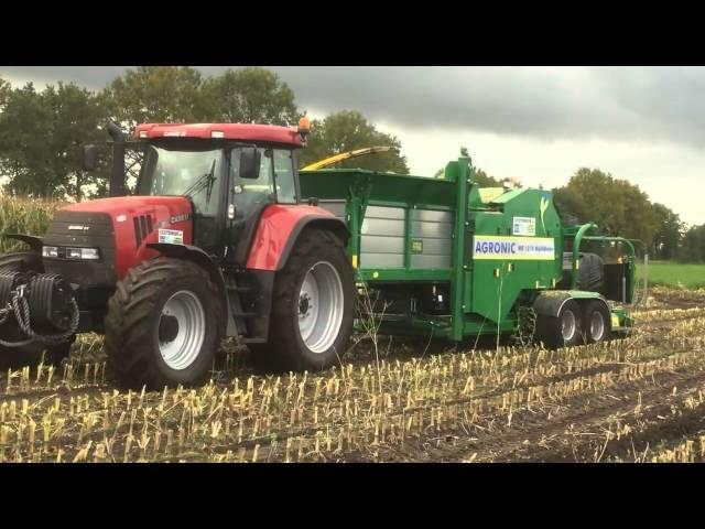 AGRONIC MR 1210 MultiBaler  Baling maize in field