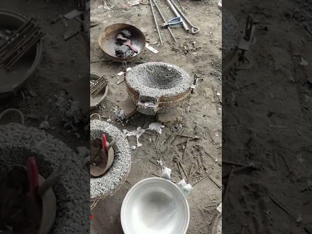 Aluminum pot mold making process, traditional handicraft making aluminum pot