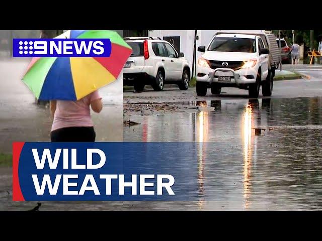 Southeast Queensland smashed by heavy rain and storms | 9 News Australia