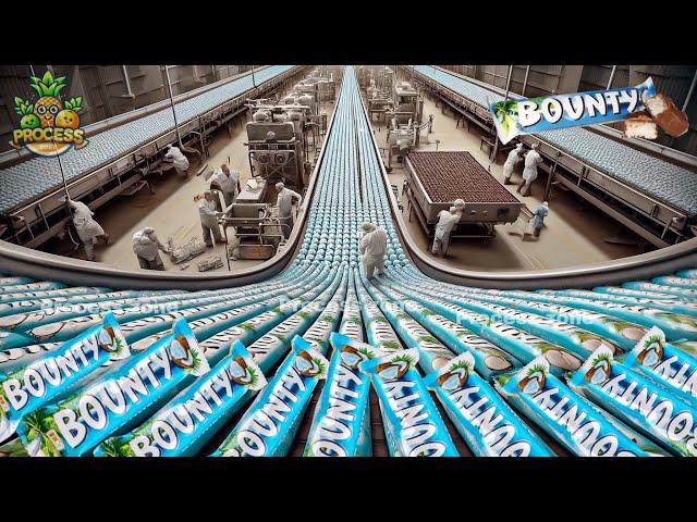 How Bounty Bars Are Made in Factory | Food Processing Machines