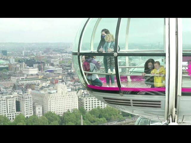 London Eye gives bird's-eye view as lockdown lifts