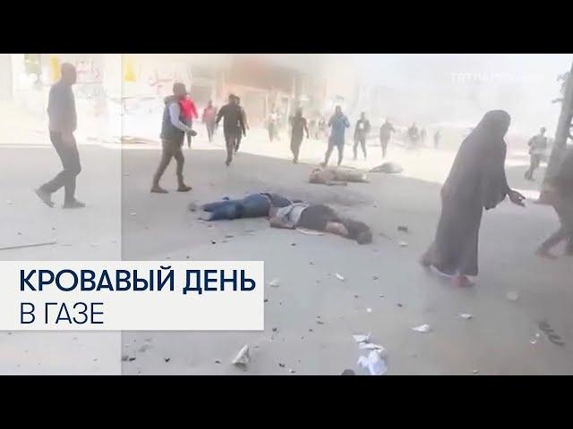Секунды после удара израильского дрона по мирным жителям Газы