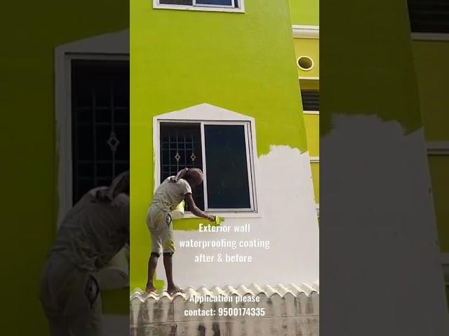 Exterior wall waterproofing coating, 100% leakage free, 10 years warranty product #Exterior painting