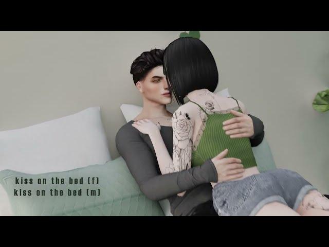 THE SIMS 4 | Animation Pack "Kiss on the bed"