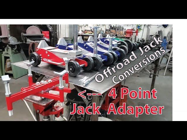 New 4-point Jack Adapter, Extension & Off-Road Floor Jack - All Designed to Work Together!