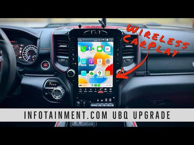 Infotainment.com - 12" UBQ Installation - Ram Rebel (Wireless Carplay!)    #infotainment #ramtrucks