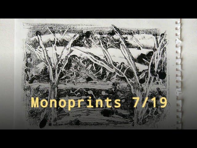 Monoprints Juli 2019 | Suses Art