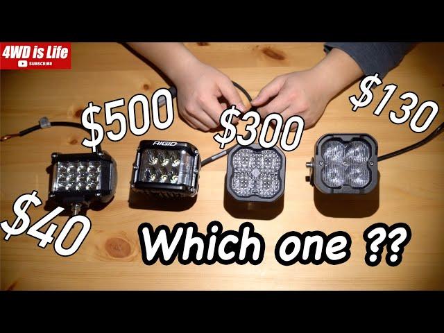 Off road Led lights comparison - Rigid Industries, Diode Dynamics, Lasfit and Auxbeam