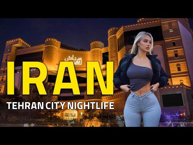 Tehran City NightLife!!  Night Walk In Center of TEHRAN | IRAN ایران