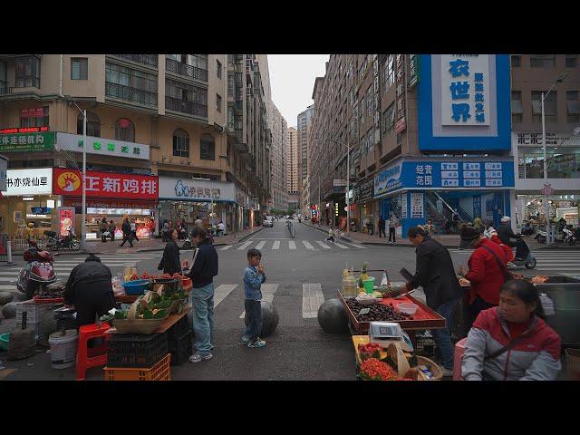 Walking tour of China county town. Longli, Guizhou・4K