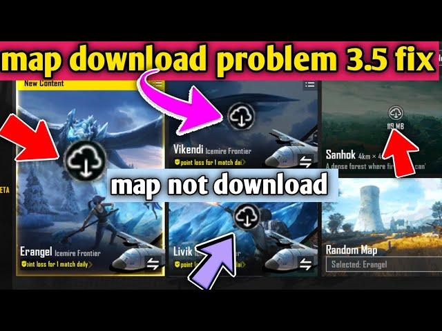 How to Fix maps Download error in pubg 3.5 update l pubg map not download problem solve