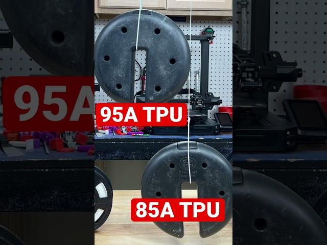 95A TPU vs 85A TPU Filament #3D Printing #Short