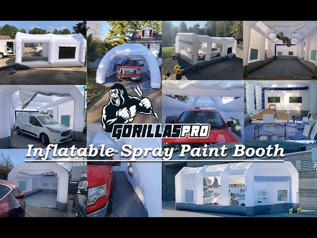 GORILLASPRO Inflatable Paint Booth 26x15x10Ft Review